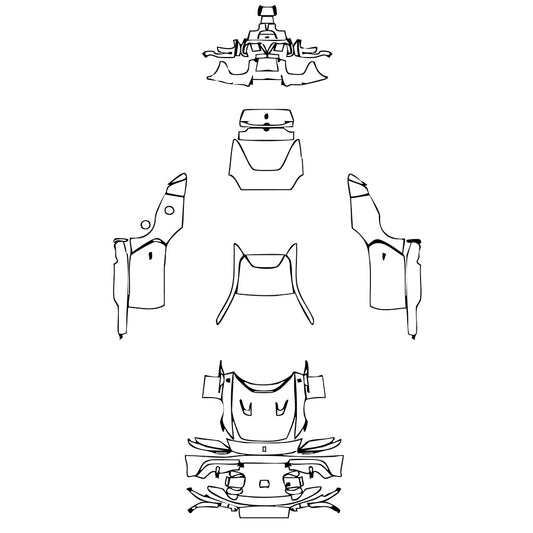 Pre-Cut PPF Ferrari 12Cilindri 2025 - PPF-Kits