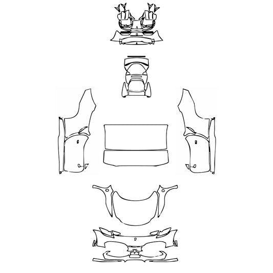 Pre-Cut PPF Ferrari 296 GTS 2023 - PPF-Kits