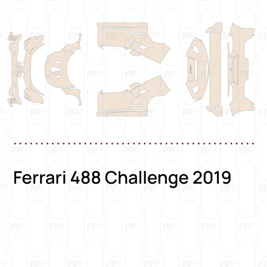 PPF precortado Ferrari 488 Challenge 2019