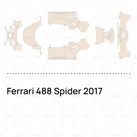 Pre-Cut PPF Ferrari 488 Spider 2017