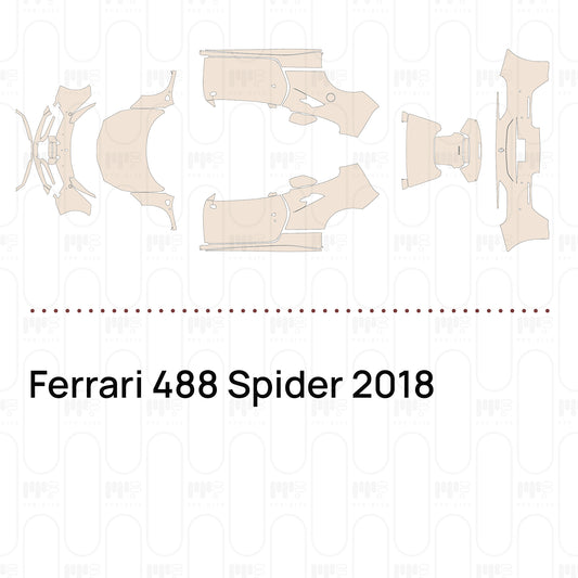 Pre-Cut PPF Ferrari 488 Spider 2018