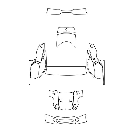 Pre-Cut PPF Ferrari 599 GTB Fiorano 2010 - PPF-Kits