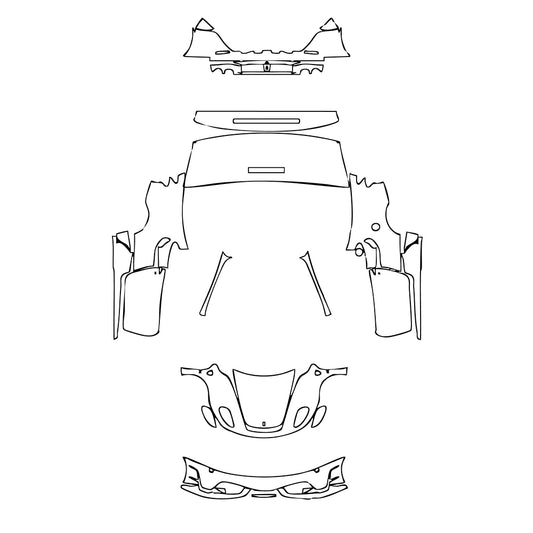 Pre-Cut PPF Ferrari F430 F430 Scuderia Coupe 2010 - PPF-Kits