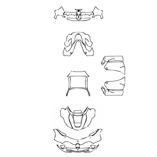 Pre-Cut PPF Ferrari LaFerrari Aperta 2018 - PPF-Kits
