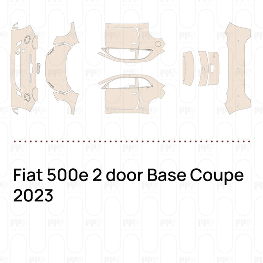 Pre-Cut PPF Fiat 500e 2 door Base Coupe 2023
