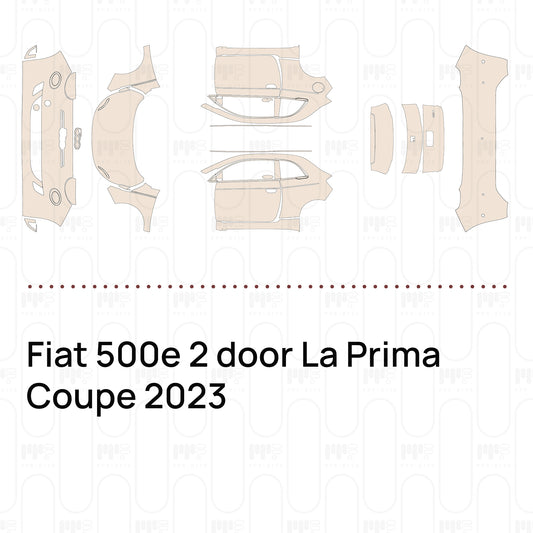 Pre-Cut PPF Fiat 500e 2 door La Prima Coupe 2023