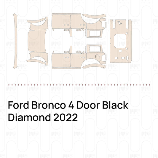PPF precortado Ford Bronco 4 Door Black Diamond 2022