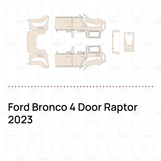 Pre-Cut PPF Ford Bronco 4 Door Raptor 2023
