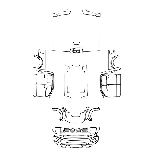 Pre-Cut PPF Ford F-150 Raptor SuperCrew 2021 - PPF-Kits