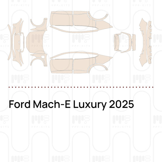 Ford Mach-E Luxury 2025 – Lámina de protección PPF precortada