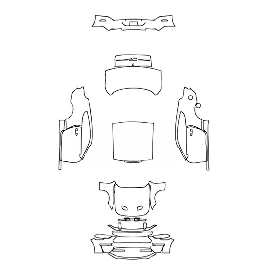 Pre-Cut PPF Ford Mustang Fastback GT 2023 - PPF-Kits