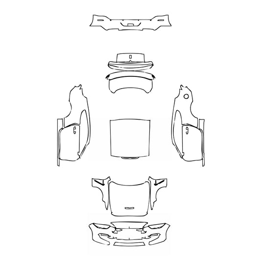 Pre-Cut PPF Ford Mustang Fastback Shelby GT350 2016 - PPF-Kits
