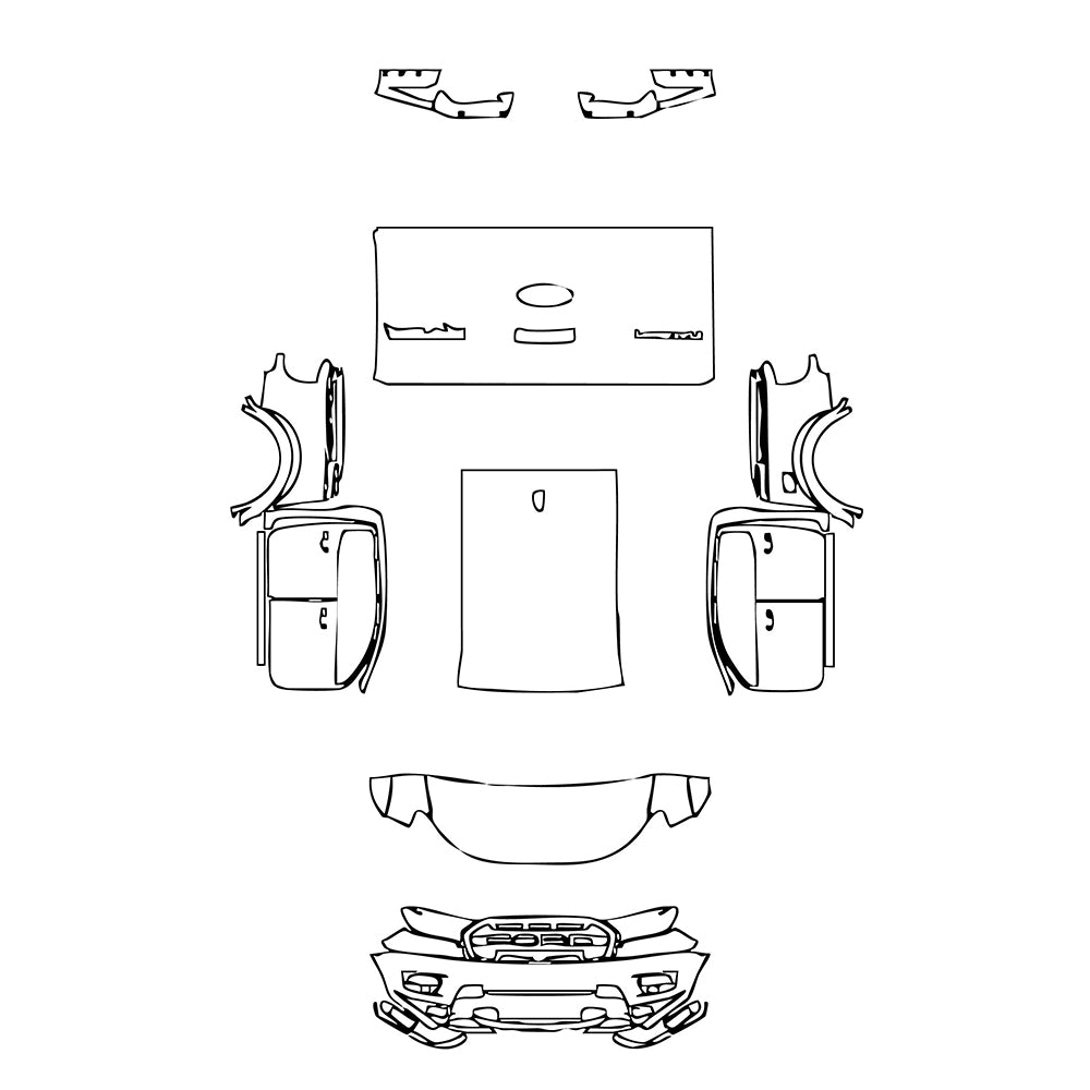 Pre-Cut PPF Ford Ranger (EU) Raptor 2022 - PPF-Kits