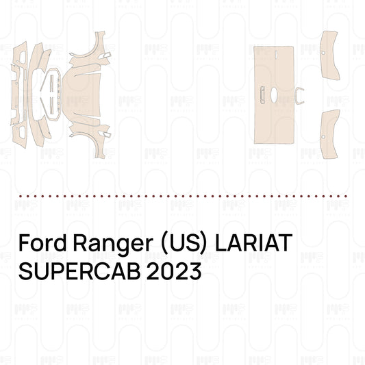 PPF precortado Ford Ranger (US) LARIAT SUPERCAB 2023