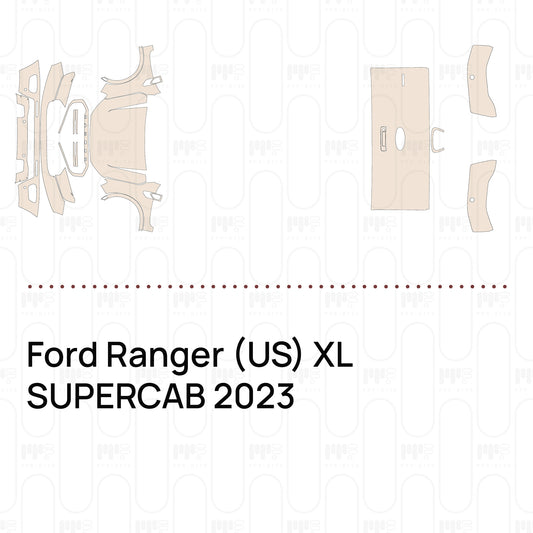 PPF precortado Ford Ranger (US) XL SUPERCAB 2023