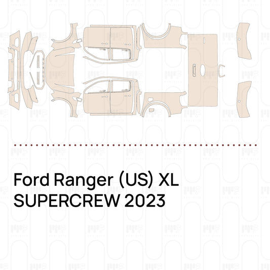 PPF precortado Ford Ranger (US) XL SUPERCREW 2023
