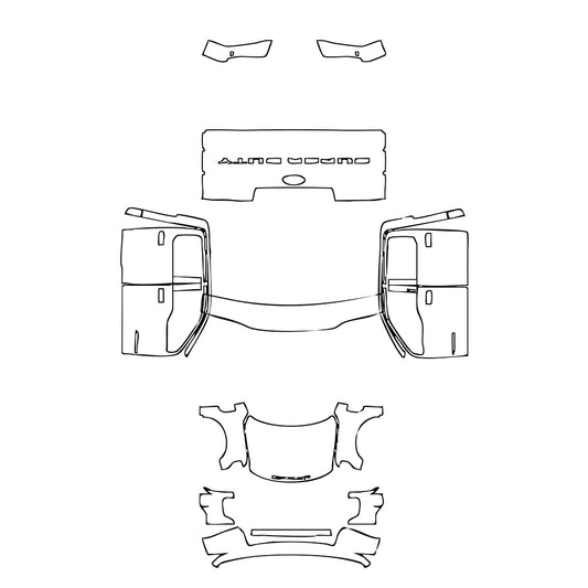 Pre-Cut PPF Ford Super Duty F-250 Crew Cab XLT 2022 - PPF-Kits