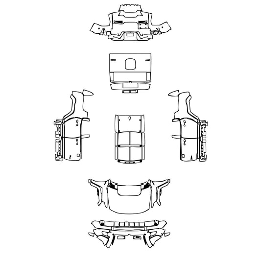 Pre-Cut PPF GMC Hummer EV SUV 2021 - PPF-Kits