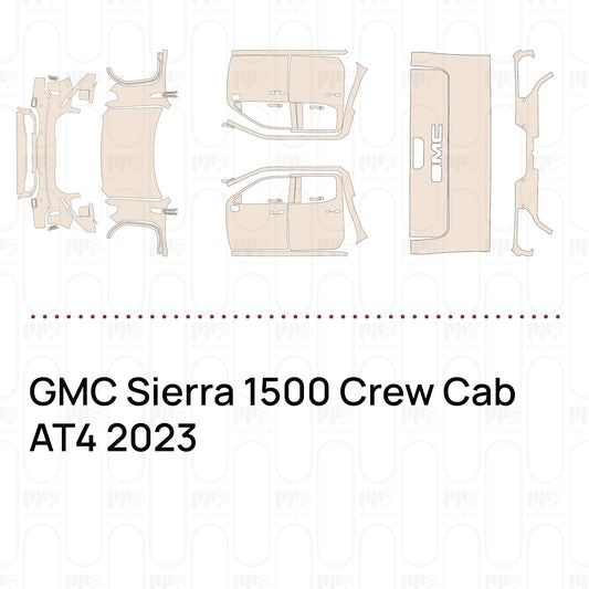 PPF precortado GMC Sierra 1500 Crew Cab AT4 2023
