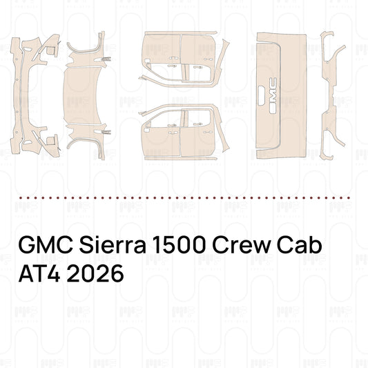 PPF precortado GMC Sierra 1500 Crew Cab AT4 2026