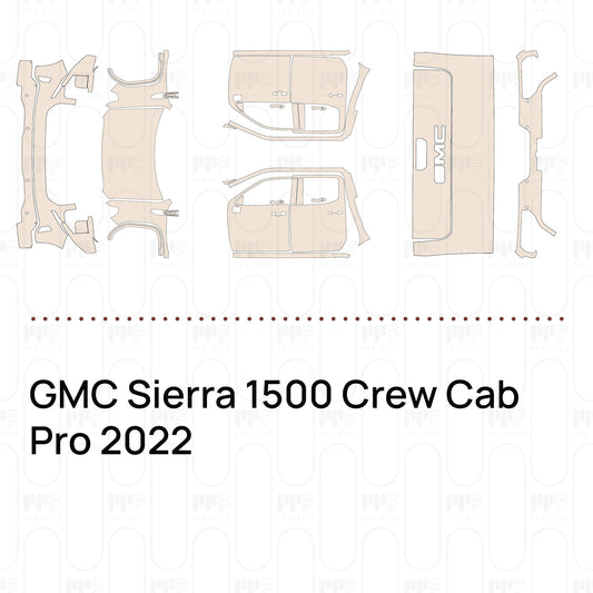 Pre-Cut PPF GMC Sierra 1500 Crew Cab Pro 2022