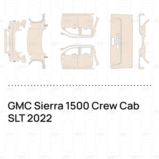 Pre-Cut PPF GMC Sierra 1500 Crew Cab SLT 2022