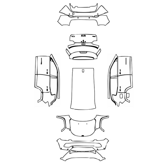 Pre-Cut PPF JEEP Compass Sport 2023 - PPF-Kits