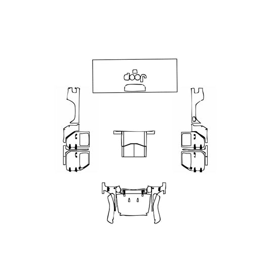 Pre-Cut PPF JEEP Gladiator Sport S 2021 - PPF-Kits