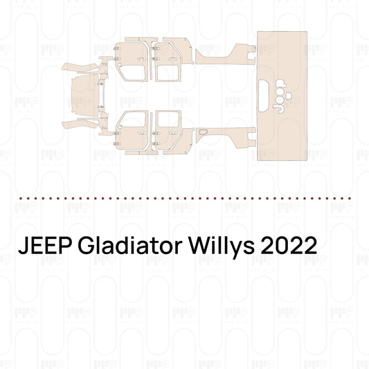 Pre-Cut PPF JEEP Gladiator Willys 2022