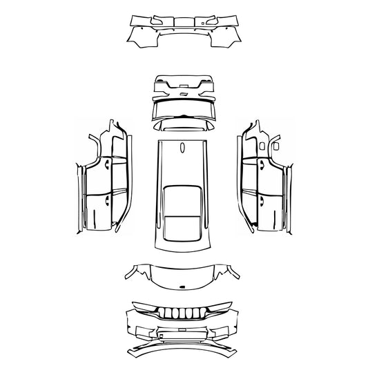 Pre-Cut PPF JEEP Grand Cherokee Grand Cherokee L (3-row) Summit 2022 - PPF-Kits