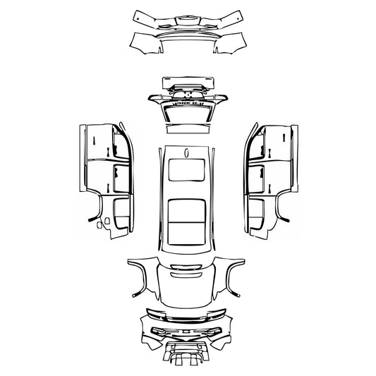 Pre-Cut PPF JEEP Grand Wagoneer Standard Wheelbase Series III 2022 - PPF-Kits