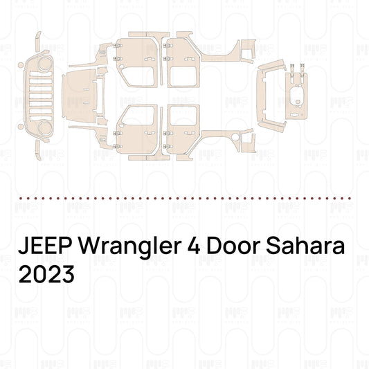 PPF precortado JEEP Wrangler 4 Door Sahara 2023