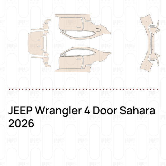 PPF precortado JEEP Wrangler 4 Door Sahara 2026