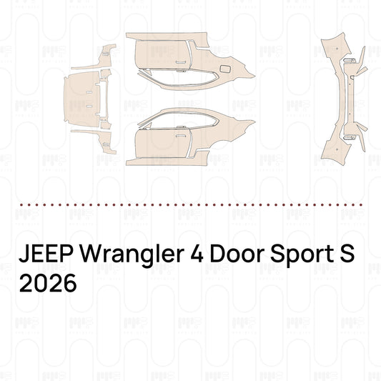 PPF precortado JEEP Wrangler 4 Door Sport S 2026