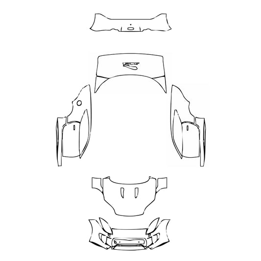 Pre-Cut PPF Jaguar F-Type Base Coupe 2015 - PPF-Kits