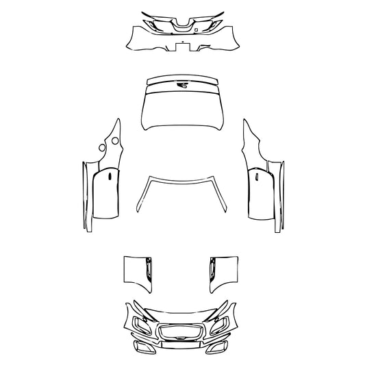 Pre-Cut PPF Jaguar F-Type R-Dynamic Convertible 2023 - PPF-Kits