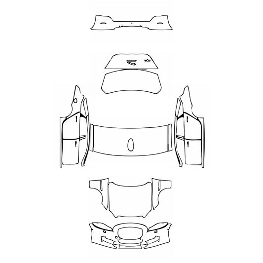 Pre-Cut PPF Jaguar XJ XJL Base 2017 - PPF-Kits