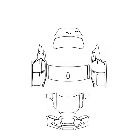 Pre-Cut PPF Jaguar XJ XJL Supercharged 2011 - PPF-Kits