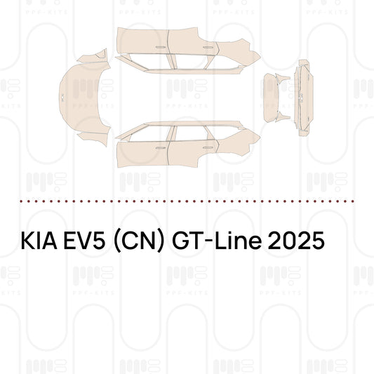 KIA EV5 (CN) GT-Line 2025 – Lámina de protección PPF precortada