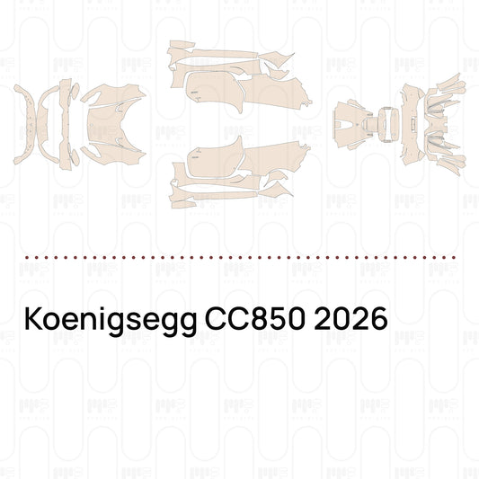 Koenigsegg CC850 2026 – Lámina de protección PPF precortada