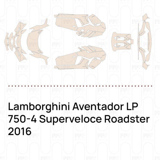 PPF precortado Lamborghini Aventador LP 750-4 Superveloce Roadster 2016