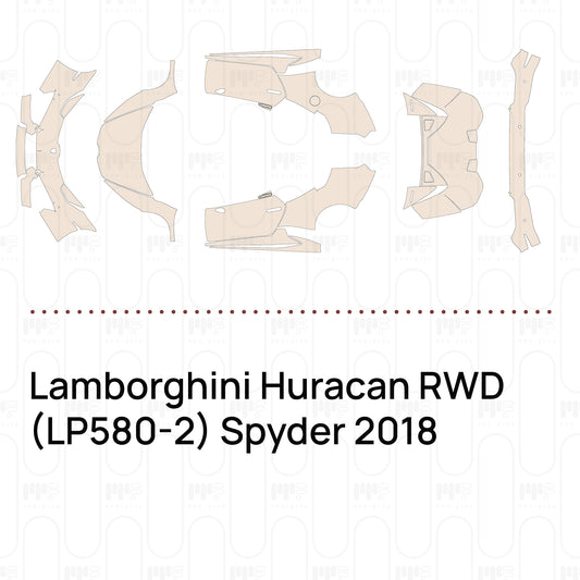 PPF precortado Lamborghini Huracan RWD (LP580-2) Spyder 2018