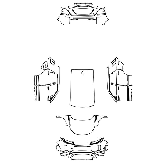 Pre-Cut PPF Land Rover Range Rover Evoque 5 Doors Base 2023 - PPF-Kits