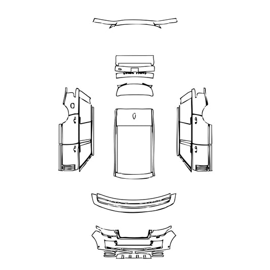 Pre-Cut PPF Land Rover Range Rover Extended Wheelbase Base 2020 - PPF-Kits