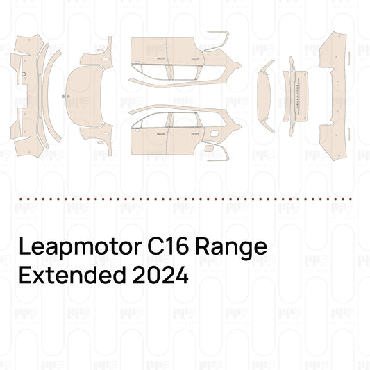 Leapmotor C16 Range Extended 2024 – Lámina de protección PPF precortada