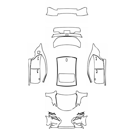 Pre-Cut PPF Lexus IS Sedan Base 2013 - PPF-Kits