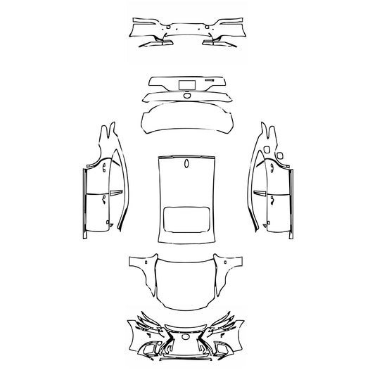 Pre-Cut PPF Lexus LS Fuel F Sport 2019 - PPF-Kits