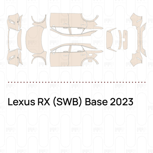 PPF precortado Lexus RX (SWB) Base 2023