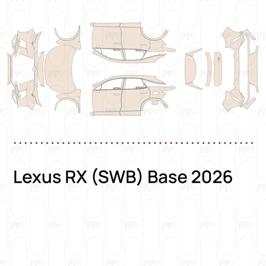 Pre-Cut PPF Lexus RX (SWB) Base 2026