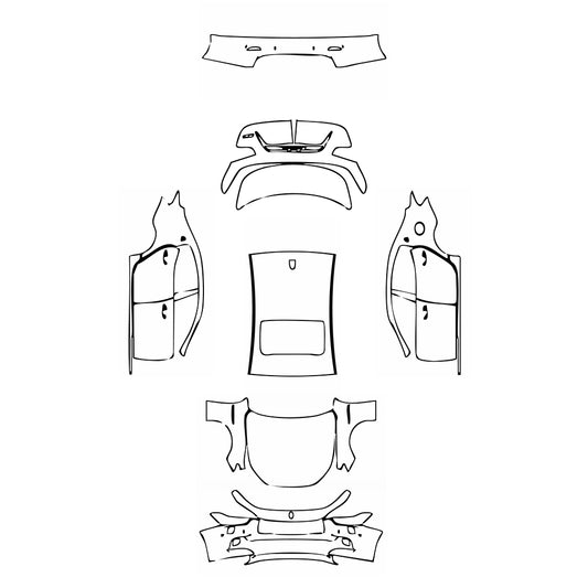Pre-Cut PPF Maserati Ghibli Ghibli Base 2015 - PPF-Kits